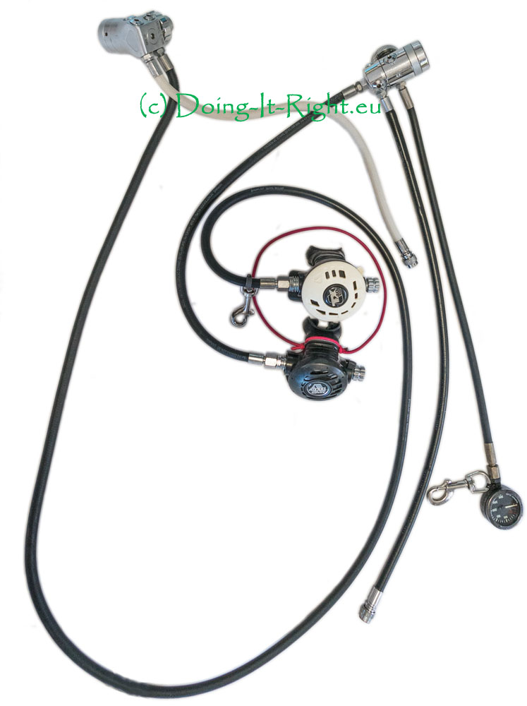 Atemregler DIR Konfiguration Doppelgerät Atemregler DIR Konfiguration Doppelgerät